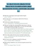NC BLET STATE OBJECTIVES&NewLine;PRACTICE EXAMINATION 2026&NewLine;QUESTIONS WITH ANSWERS GRADED&NewLine;A&plus;&NewLine;