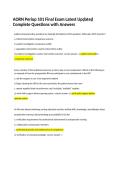 AORN Periop 101 Final Exam Questions and Answers 2027 &vert; Complete Study Guide