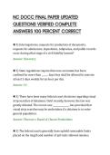 NC DOCC FINAL PAPER UPDATED&NewLine;QUESTIONS VERIFIED COMPLETE&NewLine;ANSWERS 100 PERCENT CORRECT