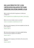 NSG 6440 PREDICTOR TEST 5 2026&NewLine;CERTIFICATION EVALUATION TEST PAPER&NewLine;QUESTIONS SOLUTIONS GRADED A PLUS&NewLine;