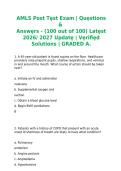 AMLS Post Test Exam Questions and Answers 2027 &vert; Complete Study Guide