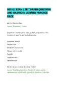 NSG 137 EXAM 2 TEST PAPER QUESTIONS&NewLine;AND SOLUTIONS VERIFIED PRACTICE&NewLine;PACK