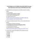 Texas Registered Accessibility Specialist &lpar;RAS&rpar; Licensing Exam Questions And Answers With Rationales 2026&excl; 100&percnt; CORRECT ANSWERS ALREADY RATED A&plus;