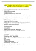 AORN Final Exam Questions and Answers 2027 &vert; Complete Study Guide