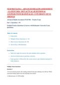 NUR 504 Exam 4 &ndash; Advanced Health Assessment &ndash; &lpar;Latest 2026 &sol; 2027&rpar; Actual Questions & Answers With Rationales &vert; University Of St&period; Thomas