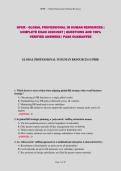 GPHR - GLOBAL PROFESSIONAL IN HUMAN RESOURCES &vert; COMPLETE EXAM 2026&sol;2027 &vert; QUESTIONS AND 100&percnt; VERIFIED ANSWERS &vert; PASS GUARANTEE
