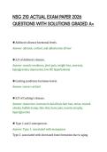 NSG 210 ACTUAL EXAM PAPER 2026&NewLine;QUESTIONS WITH SOLUTIONS GRADED A&plus;&NewLine;