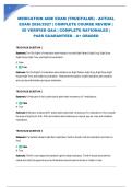 MEDICATION AIDE EXAM &lpar;TRUE&sol;FALSE&rpar; - ACTUAL EXAM 2026&sol;2027 &vert; COMPLETE COURSE REVIEW &vert; 50 VERIFIED Q&A &vert; COMPLETE RATIONALES &vert; PASS GUARANTEED - A&plus; GRADED