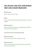 NSG 318 EXAM 1 2026 STUDY GUIDE REVISION&NewLine;SHEET CORE CONCEPT BREAKDOWN&NewLine;