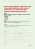 Pesticide Applicator National Certification Core Exam Review &vert; Complete Study Guide with Actual Exam Questions with Correct Answers and Detailed Rationales &vert; Latest Edition Updated 2026&sol;2027