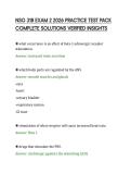 NSG 318 EXAM 2 2026 PRACTICE TEST PACK&NewLine;COMPLETE SOLUTIONS VERIFIED INSIGHTS&NewLine;