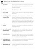 Kentucky Embalmer and Funeral Director Laws Exam Study Guide 2026&sol;2027 Accurate Questions with Correct Detailed Solutions &vert;&vert; 100&percnt; Guaranteed Pass Newest Version