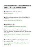 NSG 318 EXAM 2 2026 STUDY GUIDE REVISION&NewLine;SHEET CORE CONCEPT BREAKDOWN&NewLine;