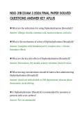 NSG 318 EXAM 3 2026 FINAL PAPER SOLVED&NewLine;QUESTIONS ANSWER KEY APLUS&NewLine;