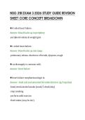 NSG 318 EXAM 3 2026 STUDY GUIDE REVISION&NewLine;SHEET CORE CONCEPT BREAKDOWN&NewLine;