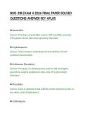 NSG 318 EXAM 4 2026 FINAL PAPER SOLVED&NewLine;QUESTIONS ANSWER KEY APLUS&NewLine;