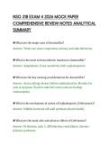 NSG 318 EXAM 4 2026 MOCK PAPER&NewLine;COMPREHENSIVE REVIEW NOTES ANALYTICAL&NewLine;SUMMARY