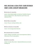 NSG 318 EXAM 4 2026 STUDY GUIDE REVISION&NewLine;SHEET CORE CONCEPT BREAKDOWN&NewLine;