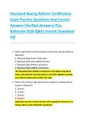 Maryland Boxing Referee Certification &NewLine;Exam Practice Questions And Correct &NewLine;Answers &lpar;Verified Answers&rpar; Plus &NewLine;Rationale 2026 Q&A&vert; Instant Download &NewLine;Pdf  