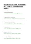NSG 318 FINAL EXAM 2026 PRACTICE TEST&NewLine;PACK COMPLETE SOLUTIONS VERIFIED&NewLine;INSIGHTS&NewLine;