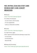 NSG 318 FINAL EXAM 2026 STUDY GUIDE&NewLine;REVISION SHEET CORE CONCEPT&NewLine;BREAKDOWN&NewLine;