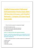 Certified Compensation Professional &lpar;CCP&rpar; Examination Practice Exam 2026 &vert; 100 Questions & Answers with Detailed Rationales &vert; Complete CCP Exam Prep & Study Guide