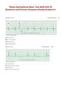 Relias Dysrhythmia Basic Test 2026 with 35 Questions and Correct Answers Already Graded A&plus;