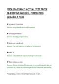 NSG 526 EXAM 3 ACTUAL TEST PAPER&NewLine;QUESTIONS AND SOLUTIONS 2026&NewLine;GRADED A PLUS&NewLine;