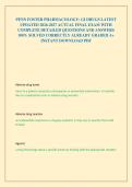 PENN FOSTER PHARMACOLOGY&colon; GI DRUGS LATEST UPDATED 2026-2027 ACTUAL FINAL EXAM WITH COMPLETE DETAILED QUESTIONS AND ANSWERS 100&percnt; SOLVED CORRECTLY ALREADY GRADED A&plus; INSTANT DOWNLOAD PDF