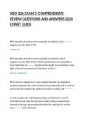 NSG 526 EXAM 3 COMPREHENSIVE&NewLine;REVIEW QUESTIONS AND ANSWERS 2026&NewLine;EXPERT GUIDE&NewLine;