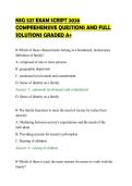 NSG 527 EXAM SCRIPT 2026&NewLine;COMPREHENSIVE QUESTIONS AND FULL&NewLine;SOLUTIONS GRADED A&plus;