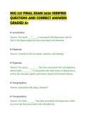 NSG 527 FINAL EXAM 2026 VERIFIED&NewLine;QUESTIONS AND CORRECT ANSWERS&NewLine;GRADED A&plus;&NewLine;