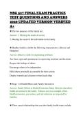 NSG 527 FINAL EXAM PRACTICE&NewLine;TEST QUESTIONS AND ANSWERS&NewLine;2026 UPDATED VERSION VERIFIED&NewLine;A&plus;&NewLine;