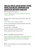 NSG 527 FINAL EXAM STUDY GUIDE&NewLine;WITH ACCURATE ANSWERS 2026&NewLine;COMPLETE REVIEW PACKAGE&NewLine;