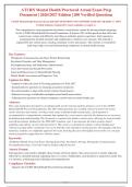 ATI RN Mental Health Proctored Exam 2026-2027 &vert; 200 Verified Questions with Rationales