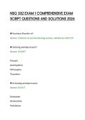 NSG 552 EXAM 1 COMPREHENSIVE EXAM&NewLine;SCRIPT QUESTIONS AND SOLUTIONS 2026&NewLine;