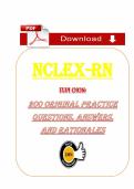 NCLEX-RN Practice Exam &lpar;PDF&rpar; &vert; 2026 NCLEX Questions & Answers &vert; Chamberlain University