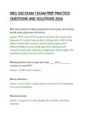 NSG 552 EXAM 1 EXAM PREP PRACTICE&NewLine;QUESTIONS AND SOLUTIONS 2026&NewLine;