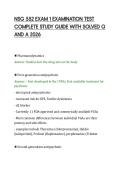 NSG 552 EXAM 1 EXAMINATION TEST&NewLine;COMPLETE STUDY GUIDE WITH SOLVED Q&NewLine;AND A 2026&NewLine;