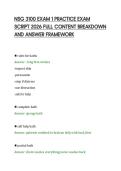 NSG 3100 EXAM 1 PRACTICE EXAM&NewLine;SCRIPT 2026 FULL CONTENT BREAKDOWN&NewLine;AND ANSWER FRAMEWORK