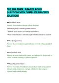 NSG 3130 EXAM 1 GRADED APLUS&NewLine;QUESTIONS WITH COMPLETE PRACTICE&NewLine;SOLUTIONS&NewLine;