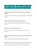 NSG 3130 EXAM 1 TEST PAPER COMPLETE&NewLine;SOLUTIONS AND ACCURATE RESPONSES&NewLine;