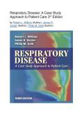 Test Bank - Respiratory Disease&colon; A Case Study Approach to Patient Care&comma; 3rd Edition &lpar;Wilkins&comma; 2007&rpar;&comma; Chapter 1-20 Fully Covered 2026&sol;2027