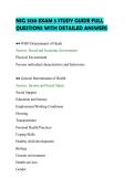 NSG 3130 EXAM 3 STUDY GUIDE FULL&NewLine;QUESTIONS WITH DETAILED ANSWERS