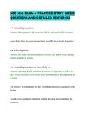 NSG 3130 EXAM 4 PRACTICE STUDY GUIDE&NewLine;QUESTIONS AND DETAILED RESPONSES&NewLine;