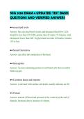 NSG 3130 EXAM 4 UPDATED TEST BANK&NewLine;QUESTIONS AND VERIFIED ANSWERS&NewLine;