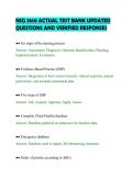 NSG 3160 ACTUAL TEST BANK UPDATED&NewLine;QUESTIONS AND VERIFIED RESPONSES&NewLine;