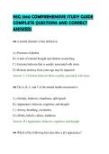 NSG 3160 COMPREHENSIVE STUDY GUIDE&NewLine;COMPLETE QUESTIONS AND CORRECT&NewLine;ANSWERS&NewLine;