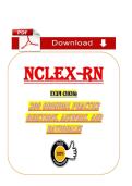 NCLEX-RN Exam &lpar;PDF&rpar; &vert; 2026 NCLEX Practice Questions & Answers &vert; Chamberlain University