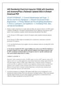 IAEI Residential Electrical Inspector EXAM with Questions &NewLine;and Answers&sol;Plus a Rationale Updated 2026 A&plus;&sol;Instant &NewLine;Download PDF 